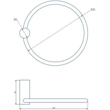 Кольцо для полотенец Haiba HB8404-4 Бронза