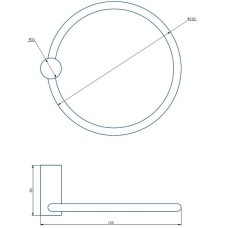 Кольцо для полотенец Haiba HB8404-4 Бронза