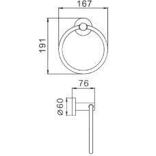 Кольцо для полотенец Haiba HB8304 Нержавеющая сталь