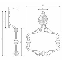 Кольцо для полотенец Migliore Elisabetta 17000 Бронза