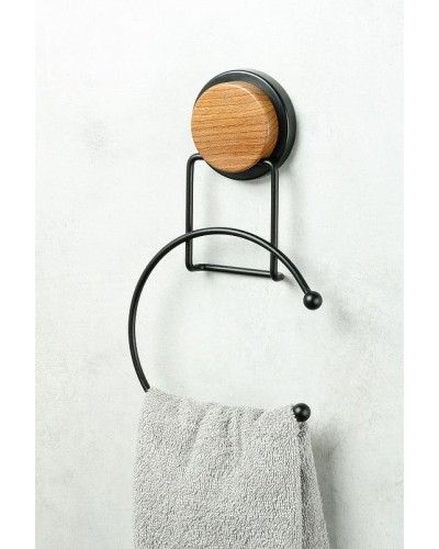 Кольцо для полотенца Fixsen Magic Wood FX-46011 Черный матовый