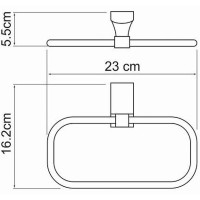 Кольцо для полотенец WasserKRAFT Exter K-5260 Светлая бронза