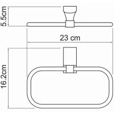 Кольцо для полотенец WasserKRAFT Exter K-5260 Светлая бронза