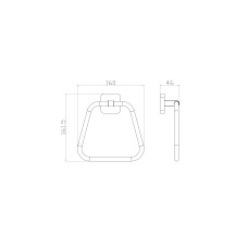 Кольцо для полотенец WONZON & WOGHAND, Хром (WW-6613)