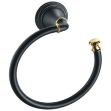 Кольцо для полотенец Fixsen Luksor FX-71611B Черный Золото