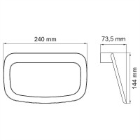 Кольцо для полотенец WasserKRAFT Elbе K-7260 Черное матовое