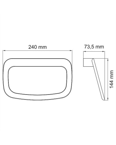 Кольцо для полотенец WasserKRAFT Elbе K-7260 Черное матовое
