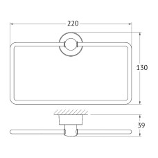 Кольцо для полотенец FBS Nostalgy NOS 022 Хром