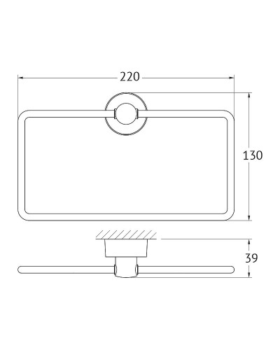 Кольцо для полотенец FBS Nostalgy NOS 022 Хром