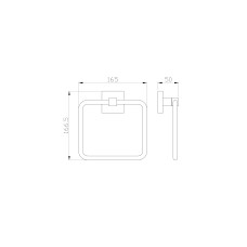 Кольцо для полотенец WONZON & WOGHAND, Хром (WW-8913)