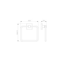 Кольцо для полотенец WONZON & WOGHAND, WONZON & WOGHAND, Темное золото (WW-8913-DG)
