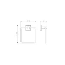 Кольцо для полотенец WONZON & WOGHAND, Бронза (WW-7213)