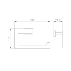 Кольцо для полотенец WONZON & WOGHAND, Хром (WW-9713)