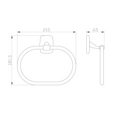 Кольцо для полотенец WONZON & WOGHAND, Хром (WW-1003)