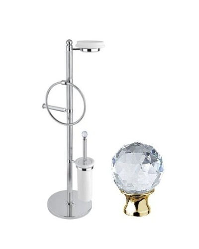 Комплект для туалета золото 24 карат, swarovski Cezares Olimp OLIMP-WBS-03/24-Sw