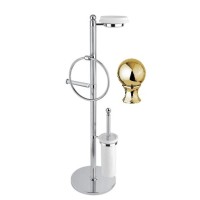 Комплект для туалета золото 24 карат, металл Cezares Olimp OLIMP-WBS-03/24-M