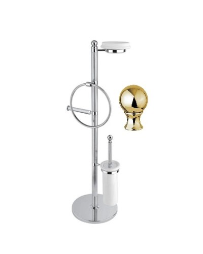 Комплект для туалета золото 24 карат, металл Cezares Olimp OLIMP-WBS-03/24-M