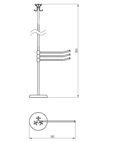 Напольная стойка Migliore Mirella 17261 Хром