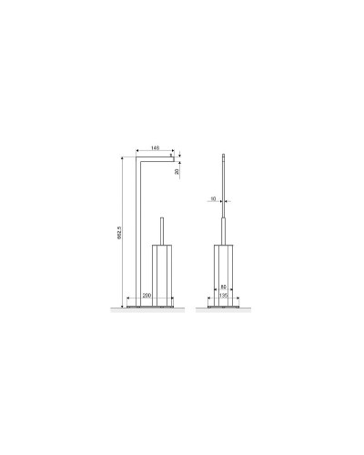 Напольная стойка Excellent Riko DOEX.1650CR Хром