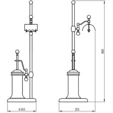 Напольная стойка Migliore Provance 17645 Бронза