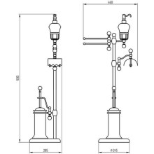 Напольная стойка Migliore Provance 17646 Бронза