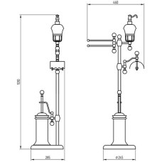 Напольная стойка Migliore Provance 17681 Хром