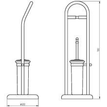 Напольная стойка Migliore Mirella Fortuna 30032 Бронза