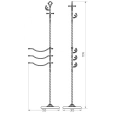 Напольная стойка Migliore Edera 16932 Хром