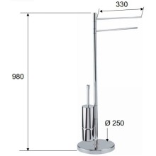 Комплект для туалета Remer Bagno RB555CR