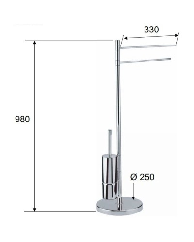 Комплект для туалета Remer Bagno RB555CR