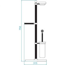 Напольная стойка Cezares Olimp OLIMP-WCS-01-Sw Хром