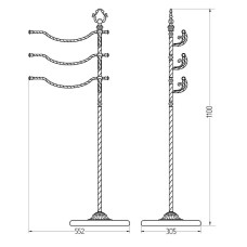 Напольная стойка Migliore Edera 16957 Золото