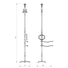 Напольная стойка Migliore Elisabetta 17013 Бронза