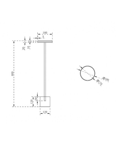 Напольная стойка Abber Stein AS1634 Белая
