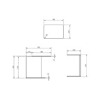Столик Abber Stein AS1636 Белый