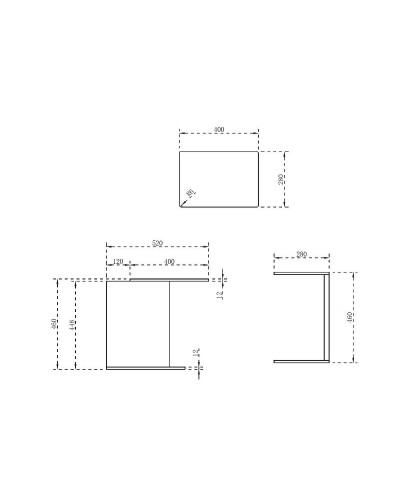Столик Abber Stein AS1636 Белый