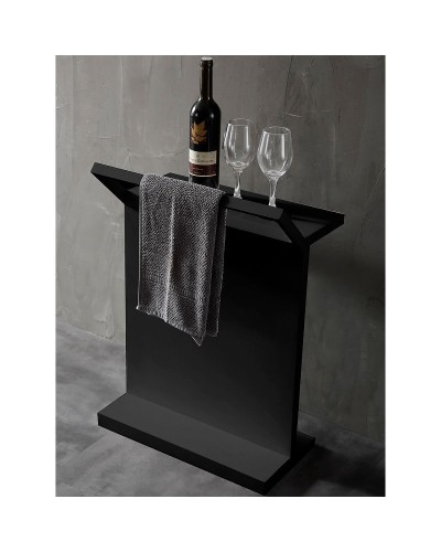 Столик Abber Stein AS1637MB с полотенцедержателем Черный матовый