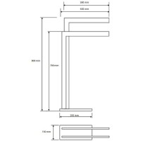 Напольная стойка Bemeta Beta 132836022 Хром