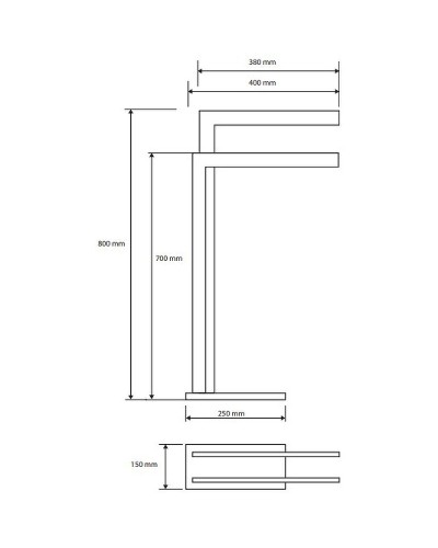 Напольная стойка Bemeta Beta 132836022 Хром