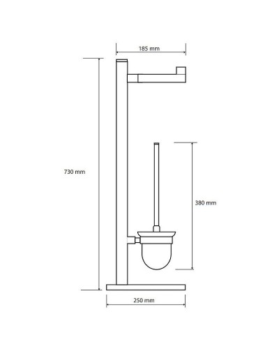 Напольная стойка Bemeta Omega 104836012 Хром