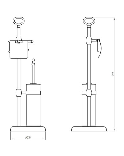 Комплект для туалета Migliore Mirella 17303