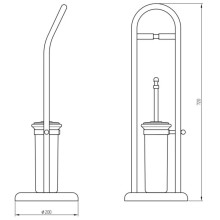 Комплект для туалета Migliore Mirella 17383