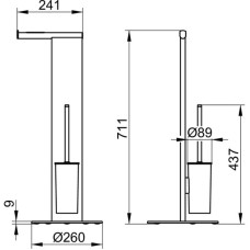 Комплект для туалета KEUCO Universal 04986370101