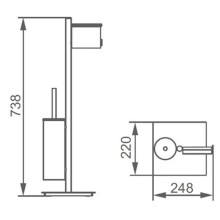 Комплект для туалета AltroBagno AltroBagnoFS083304Cr