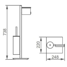 Комплект для туалета AltroBagno AltroBagnoFS083304Cr