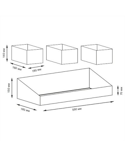 Набор корзин WasserKRAFT Rhin WB-440 Set Светло-коричневый