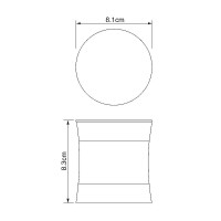 Контейнер для хранения WasserKRAFT Wern K-7579 Нержавеющая сталь Черный матовый