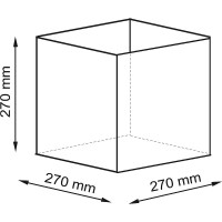 Корзина для аксессуаров WasserKRAFT Glan WB-660-L Темно-коричневая