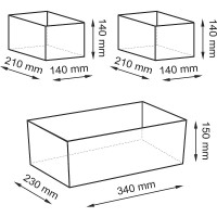 Набор корзин WasserKRAFT Mindel WB-850 Set Серый