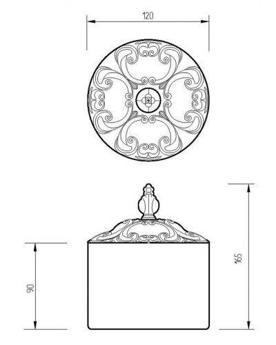 Контейнер для хранения Migliore Elisabetta 17022 Хром